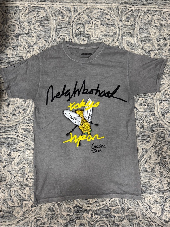 Cactus Jack by Travis Scott Other - Cactus Jack by Travis Scott Gray Tee with Yellow Bee Graphic